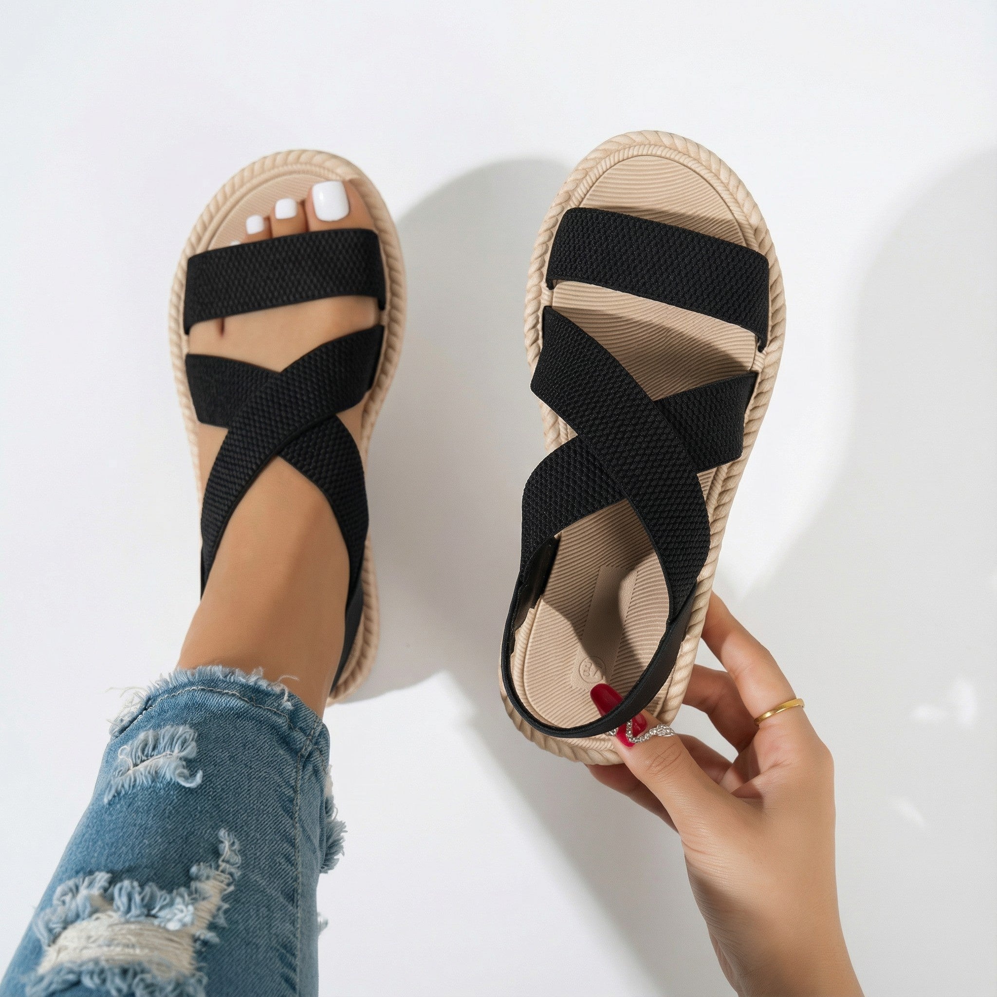 Giulia | Lightweight Roman-Strap Sandals