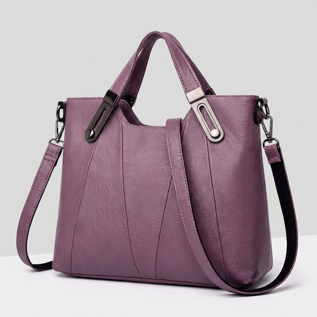 Nomcebo | Pebbled Leather Structured Tote