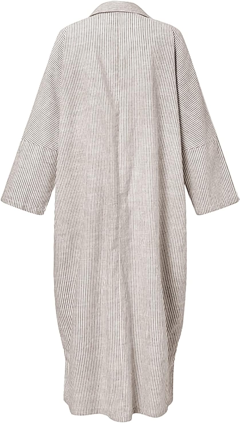 Isabelle | Striped Long Sleeve Shirt Dress