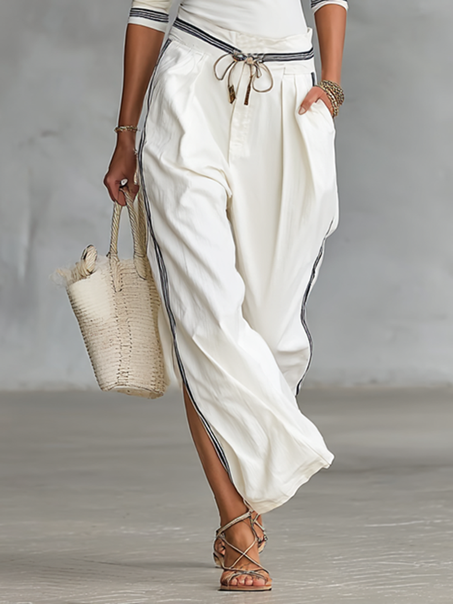Nothando | Wide-Leg Drawstring Sport Set