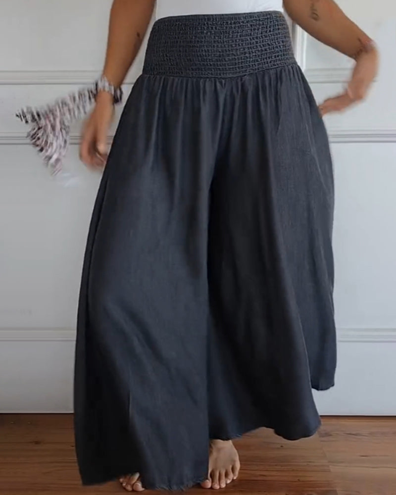 Delphine | Flowing Wide-Leg Trousers