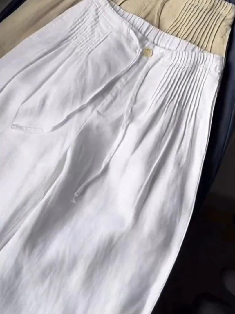 Annabelle | Wide-Leg Cotton Linen Pants