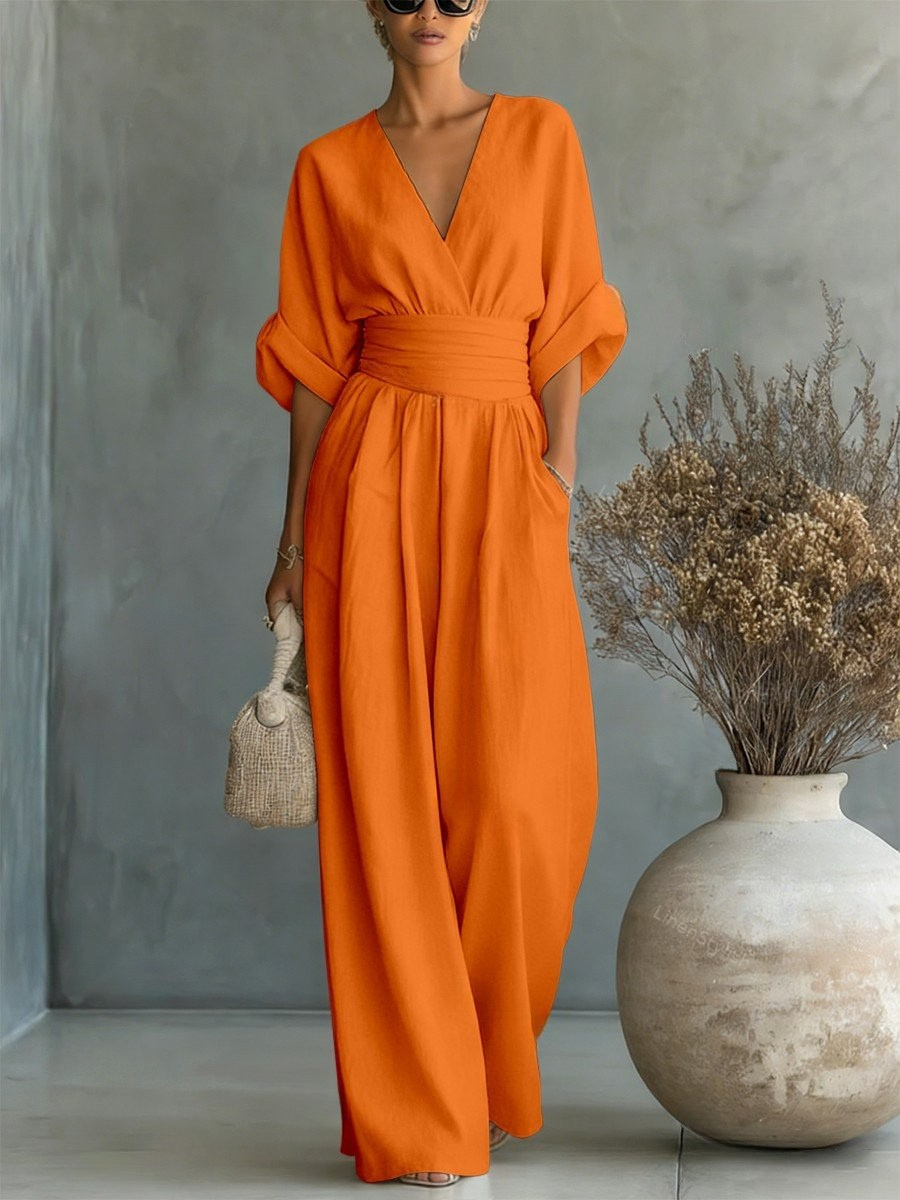 Nokwezisa | Essential V-Neck Jumpsuit