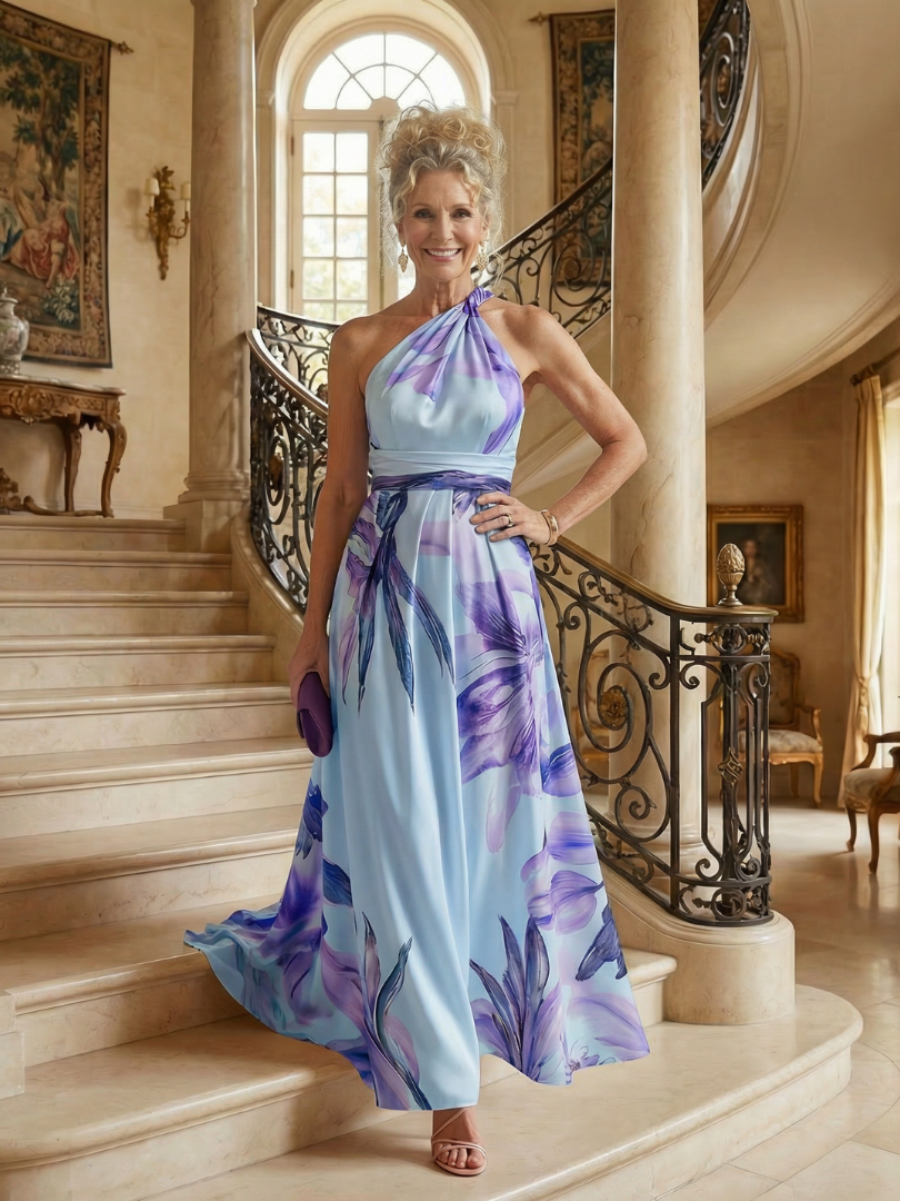 Isabelle | Light Floral Maxi Dress