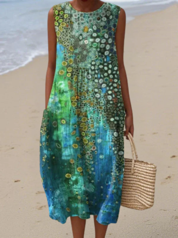 Océane | Reef Print Midi Dress