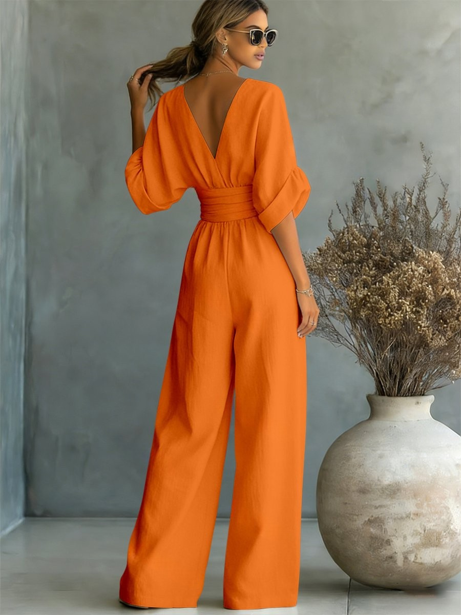 Nokwezisa | Essential V-Neck Jumpsuit