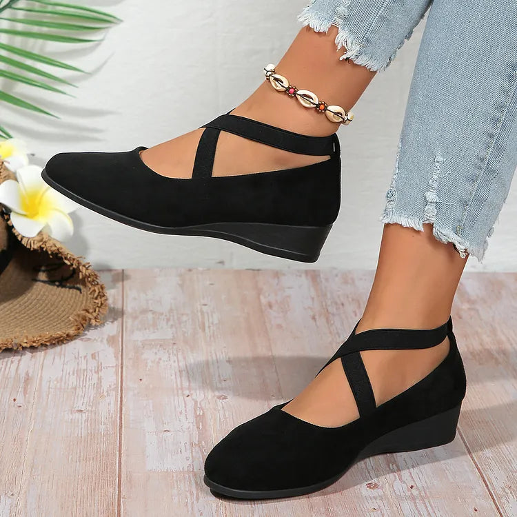 Keneilwe | Faux Suede Orthopedic Wedge Flat