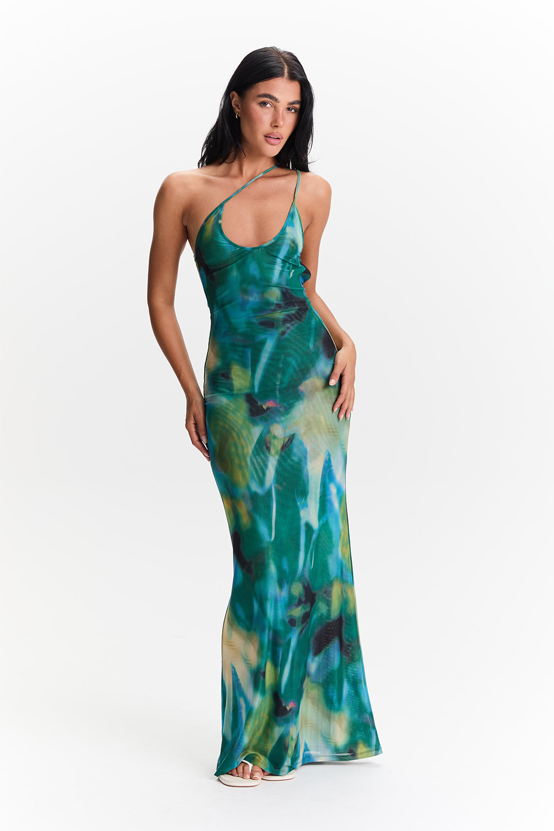 Noluvuyo | Printed Mesh Maxi Dress