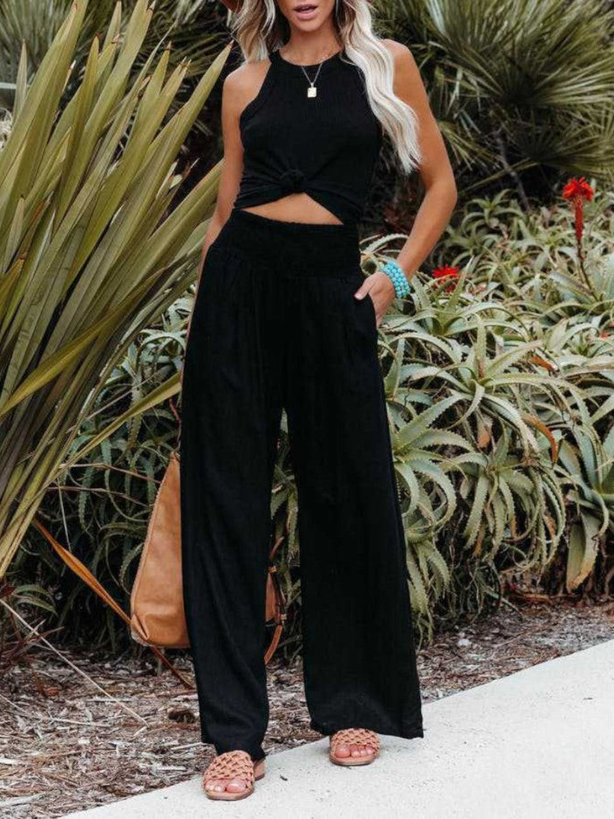 Océane | Wide-Leg Linen Trousers