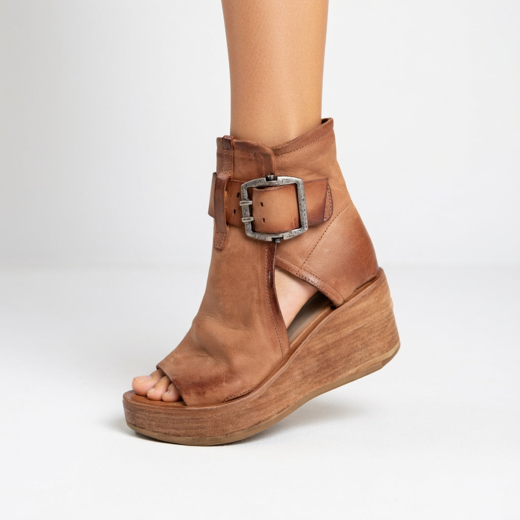 Zithobile | Open Wedge Ankle Boots