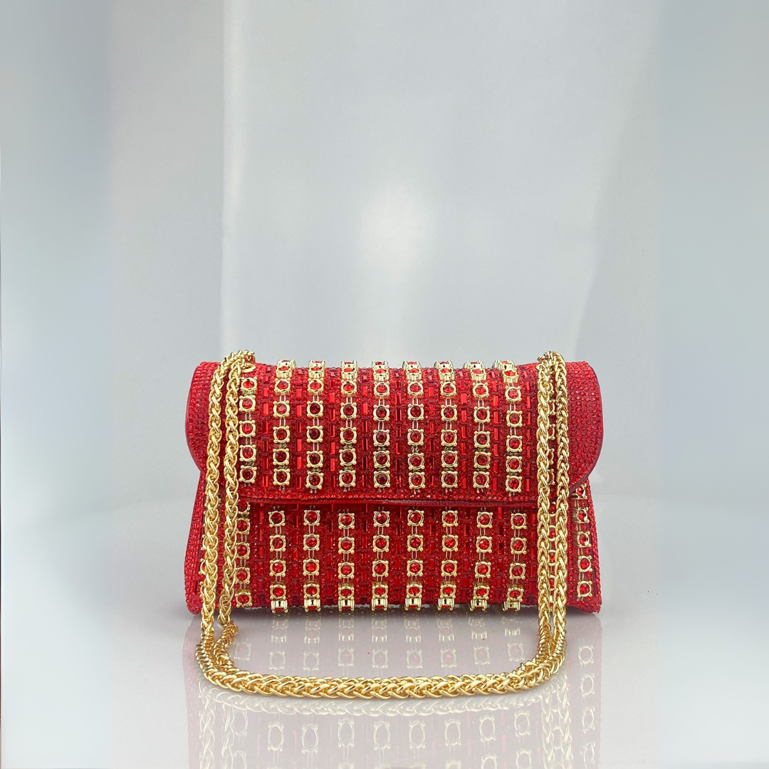 Hleziphi | Crystal Chain Diamond Shoulder Bag