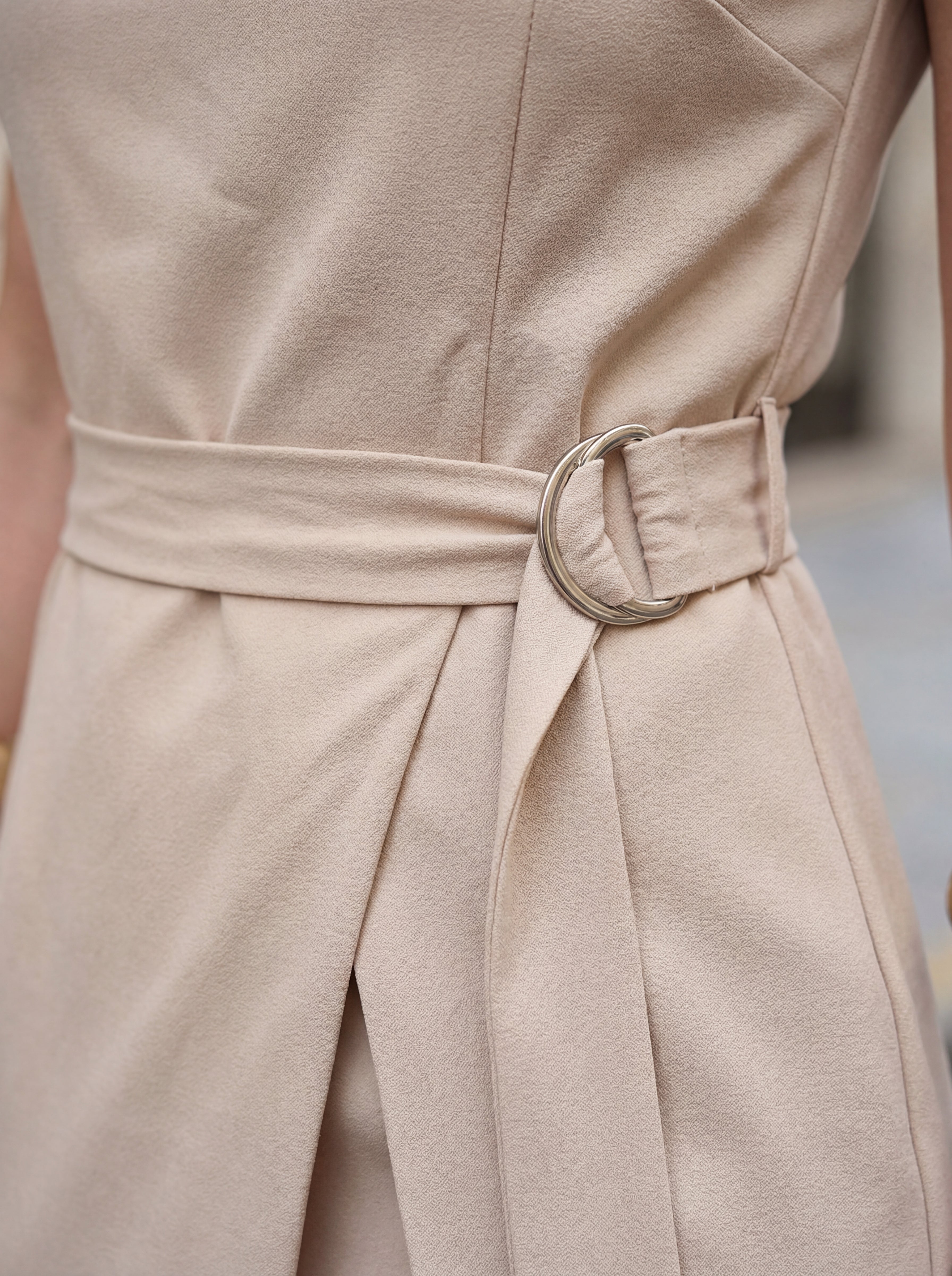 Amélie | Asymmetrical Belted Gown