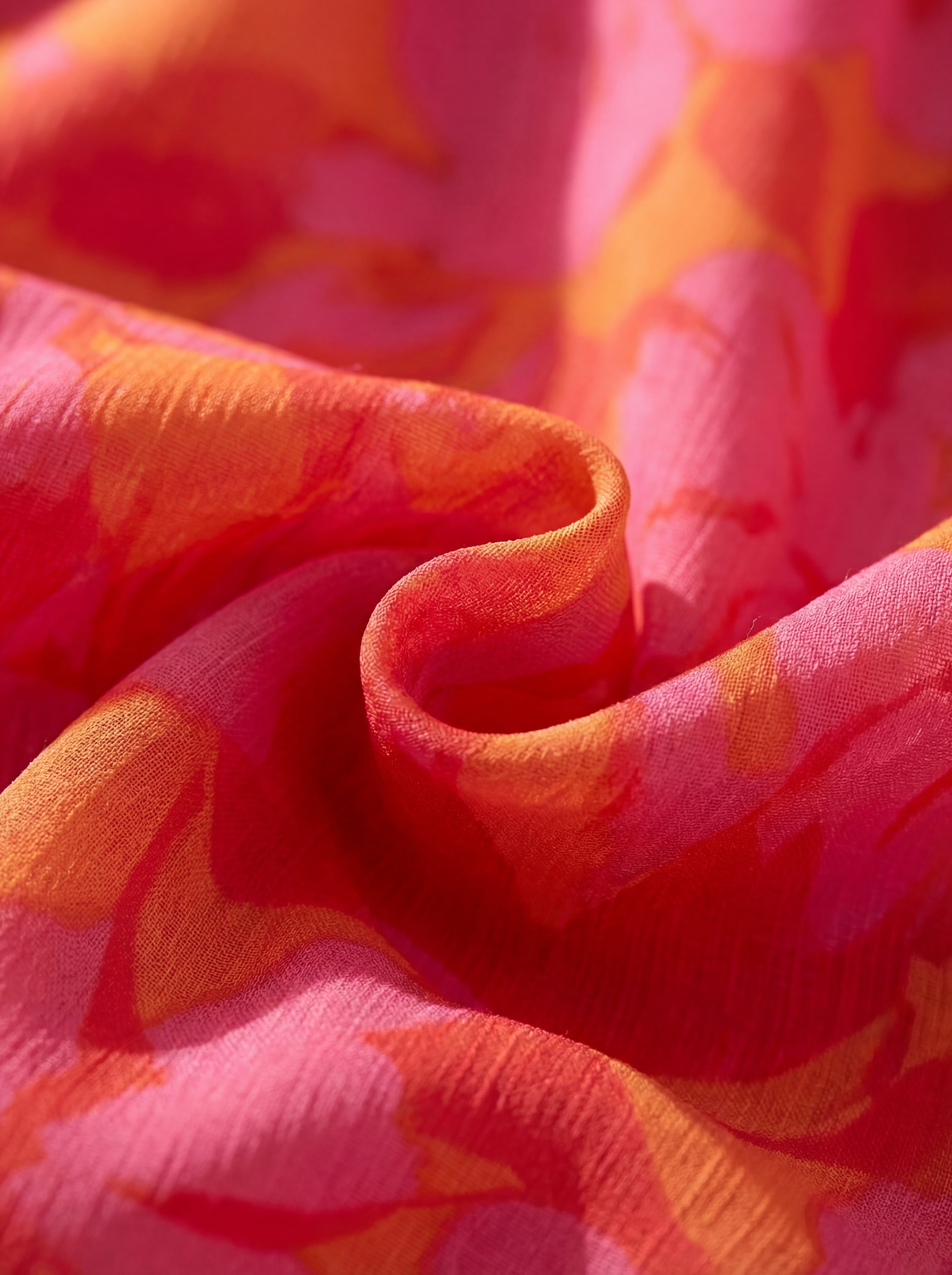 Aitana | Flowing Pink & Orange Maxi Dress