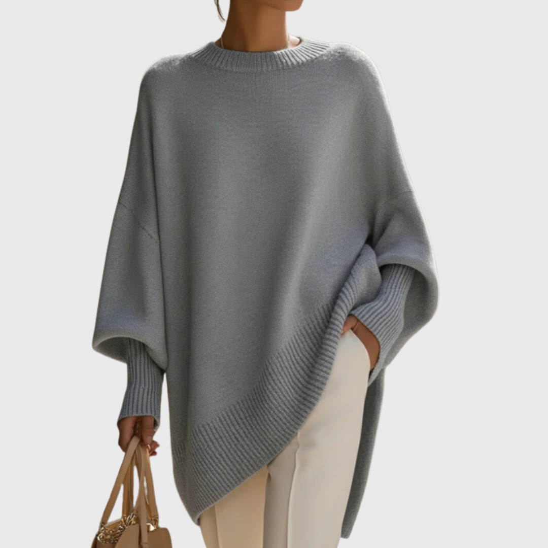 Anelize | Oversized Poncho Knit Sweater