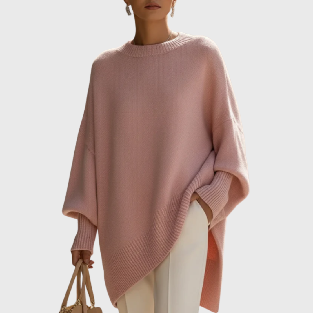 Anelize | Oversized Poncho Knit Sweater