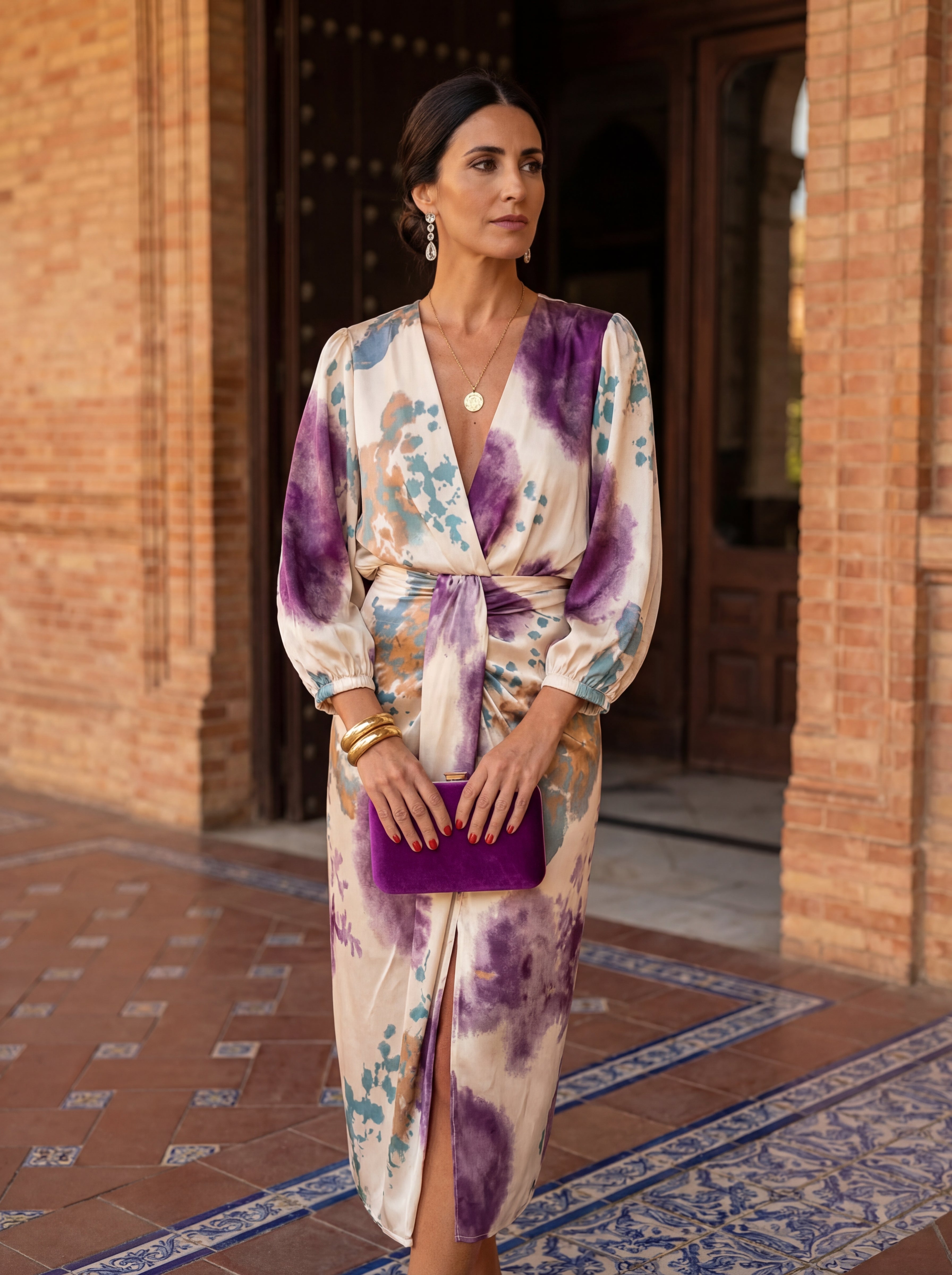 Valentina | Crossover V-Neck Dress