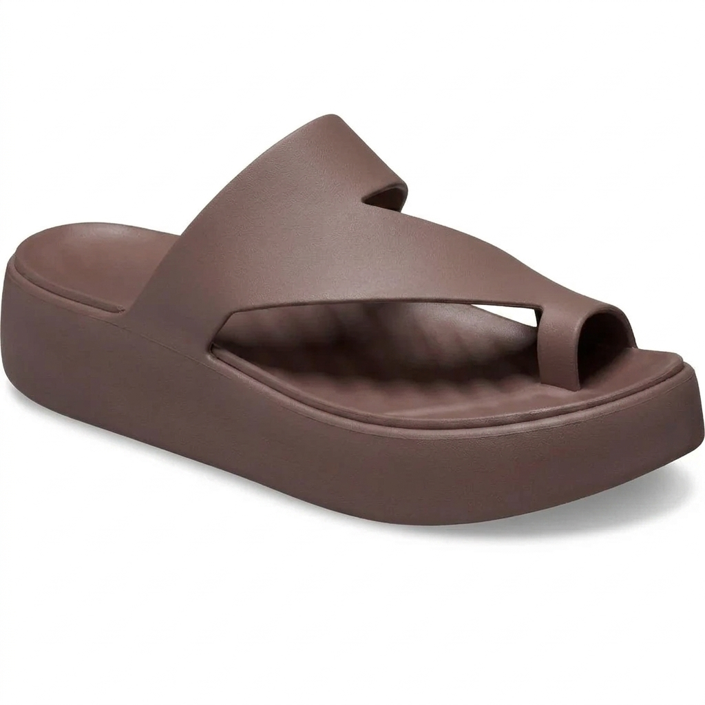 Gorata | Quilted Platform Toe-Loop Sandals