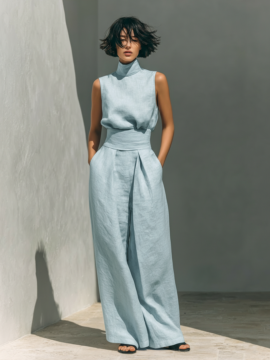 Tholakele | Minimalist Tank & Wide-Leg Set