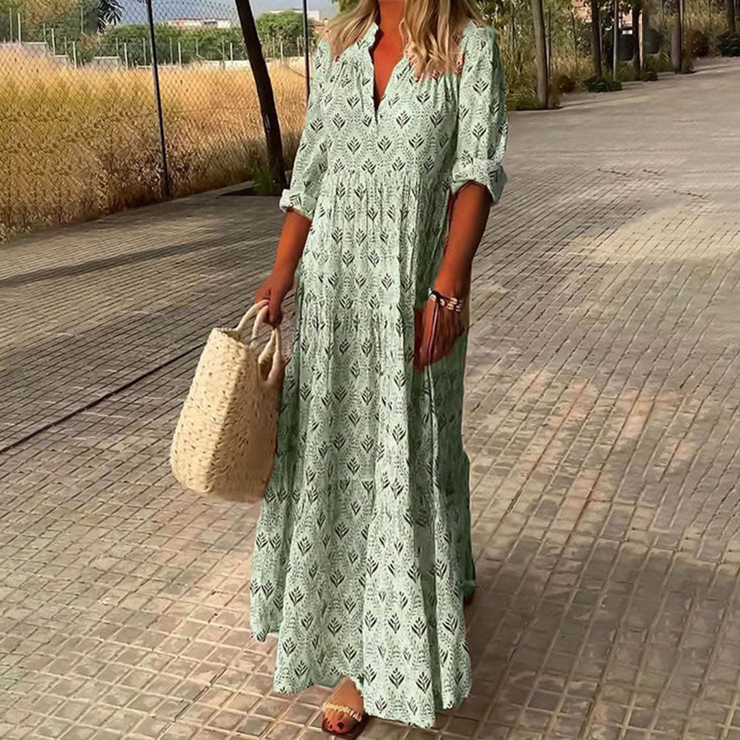 Luna | Flowing Bohemian Maxi Dress