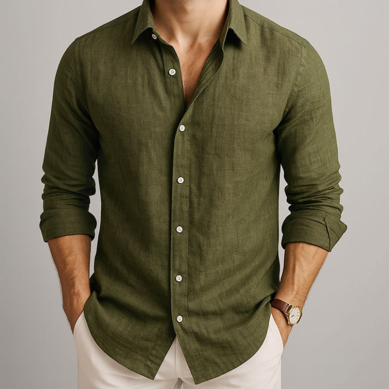 Simon | Breathable Linen Blend Shirt