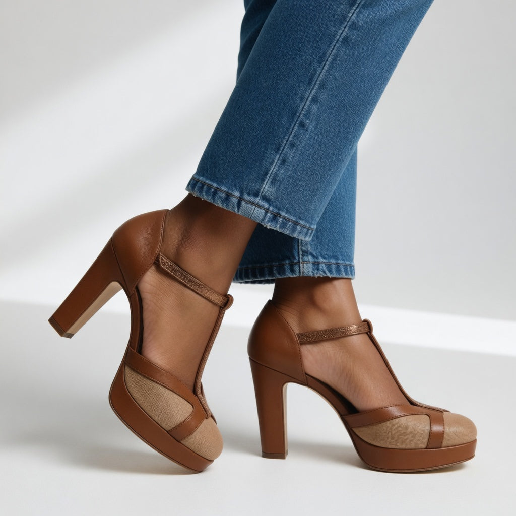 Nthombi | Retro Ergonomic Heel Pumps