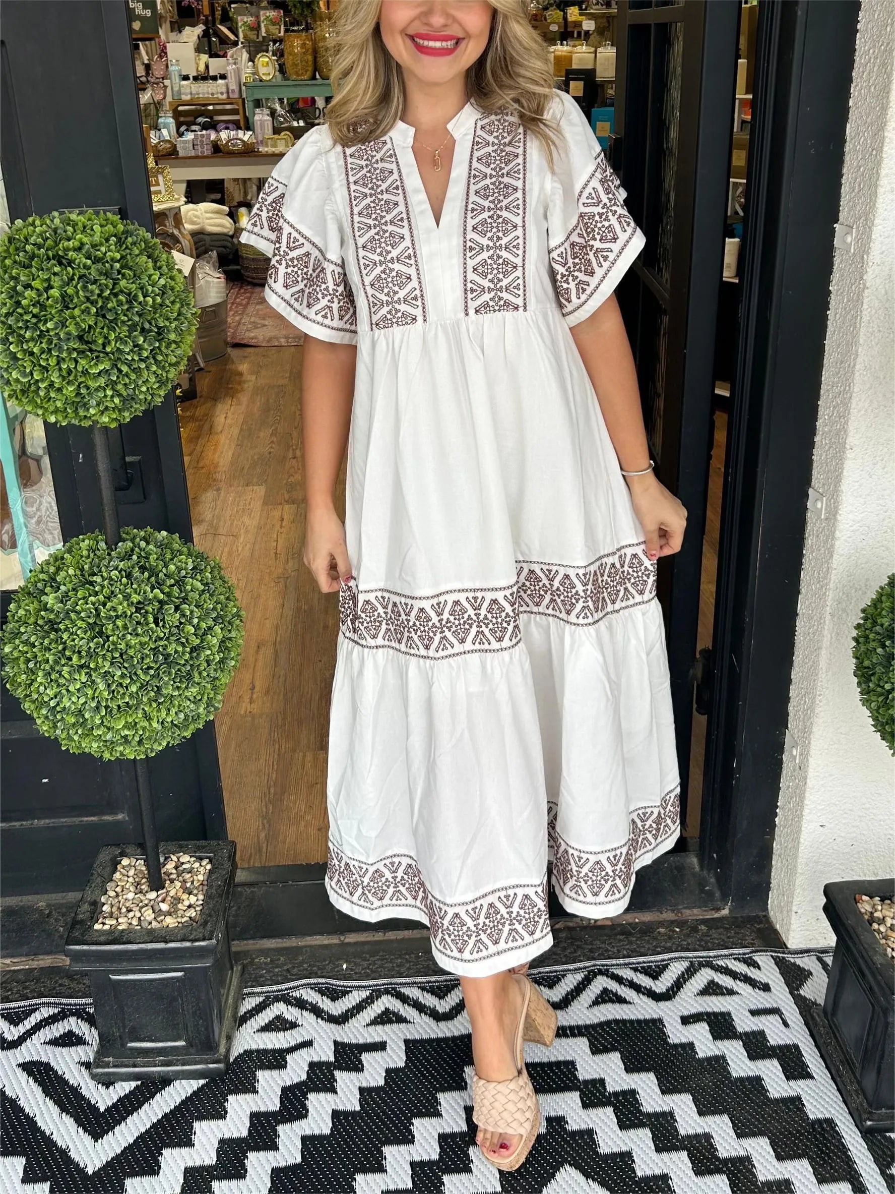 Fiona | Bohemian V-Neck Maxi Dress