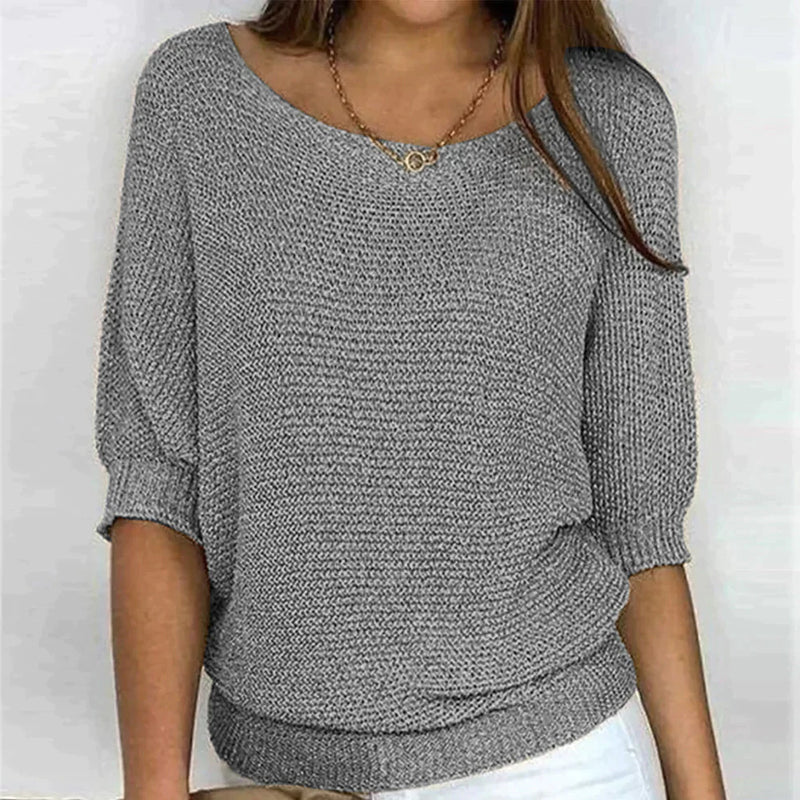 Tshimologo | Cosy Crew-Neck Knit Top