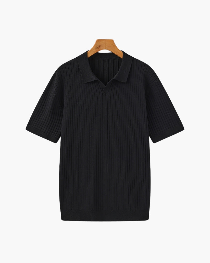 Marna | Ribbed Knit Polo