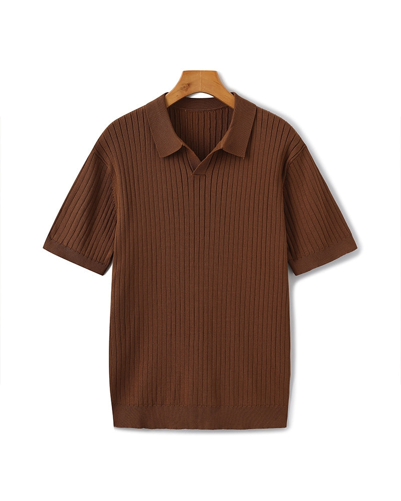 Marna | Ribbed Knit Polo