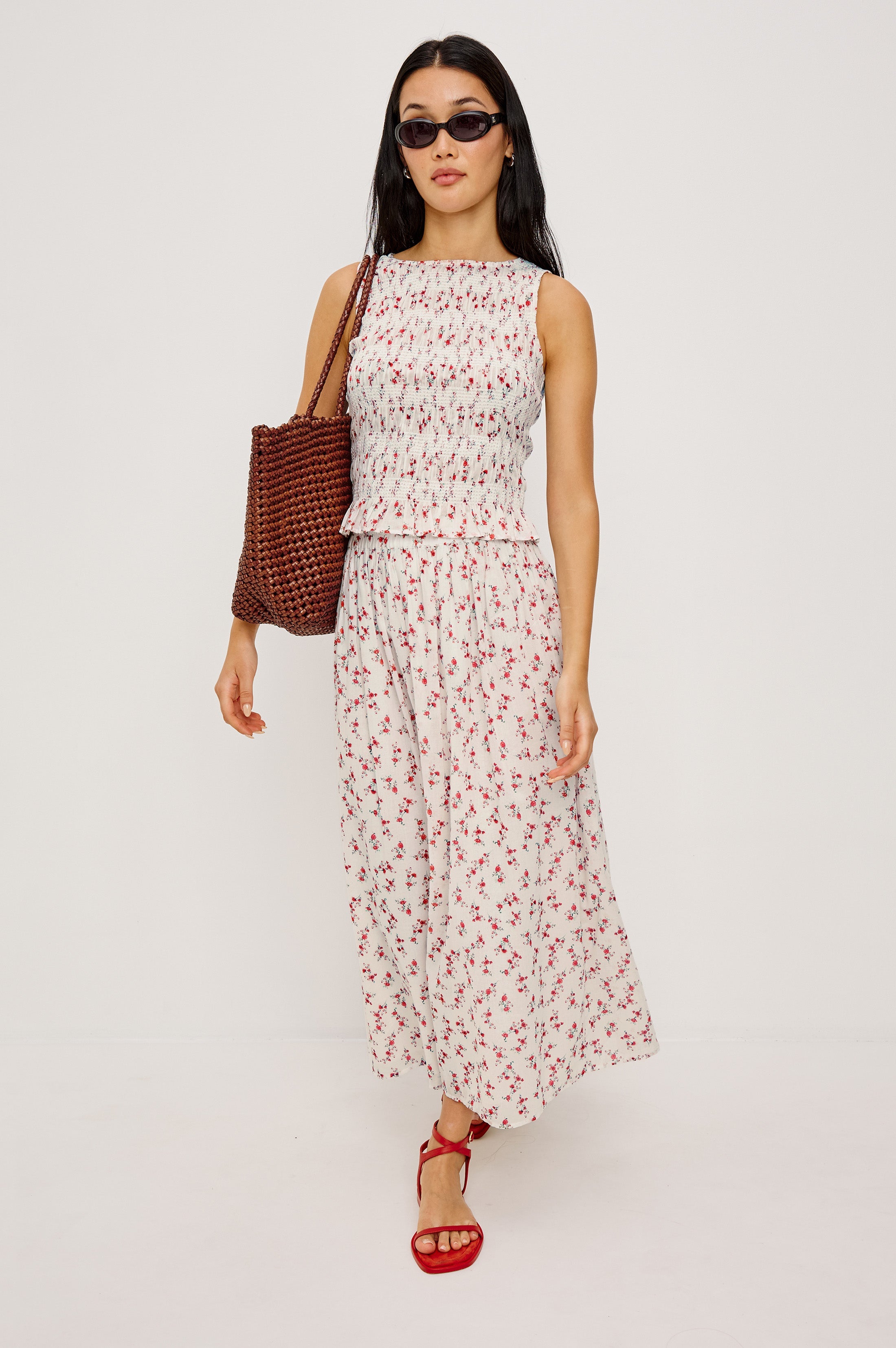 Nomvuyo | Smocked Ruffle Cotton Top