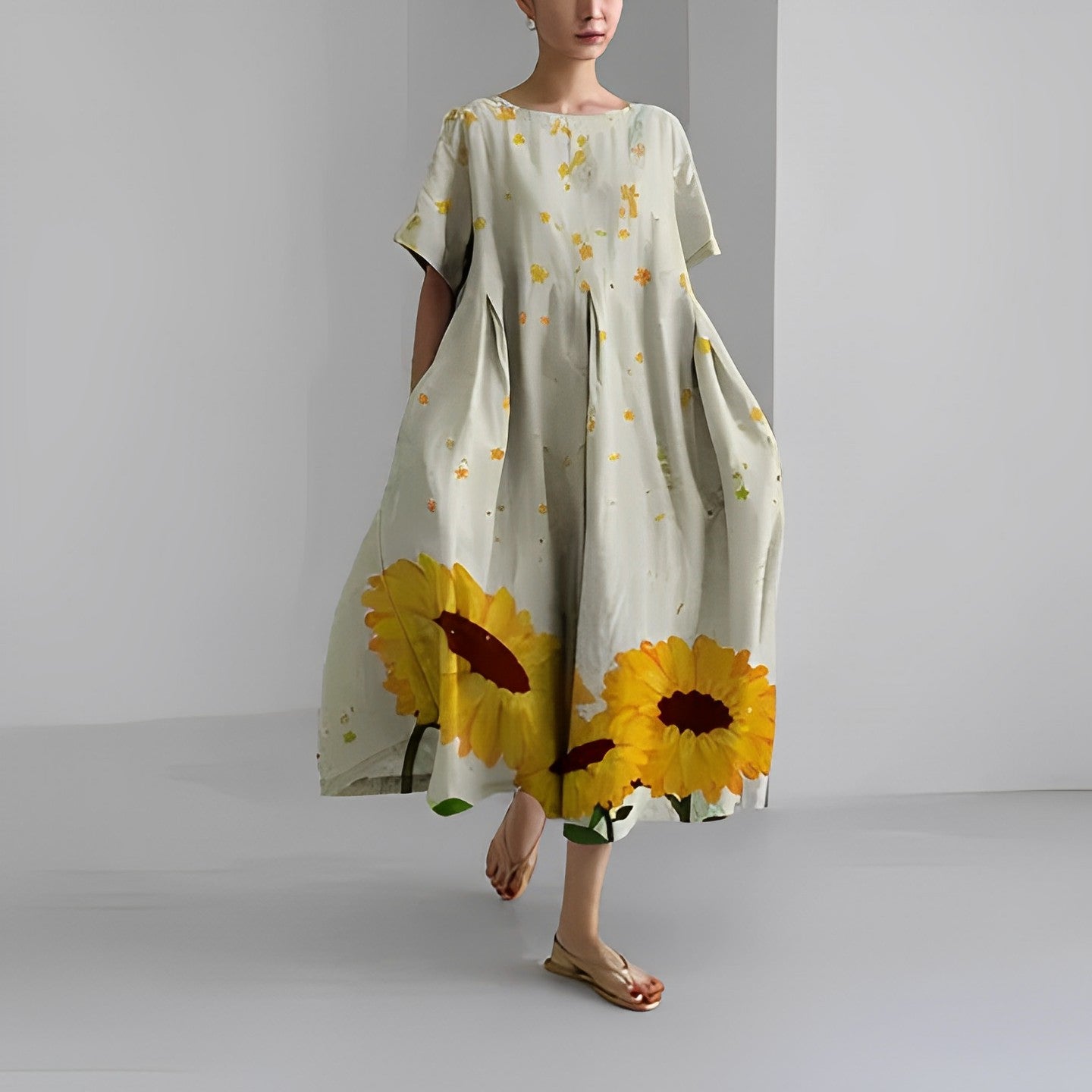 Elara | Boho Floral Spring Dress