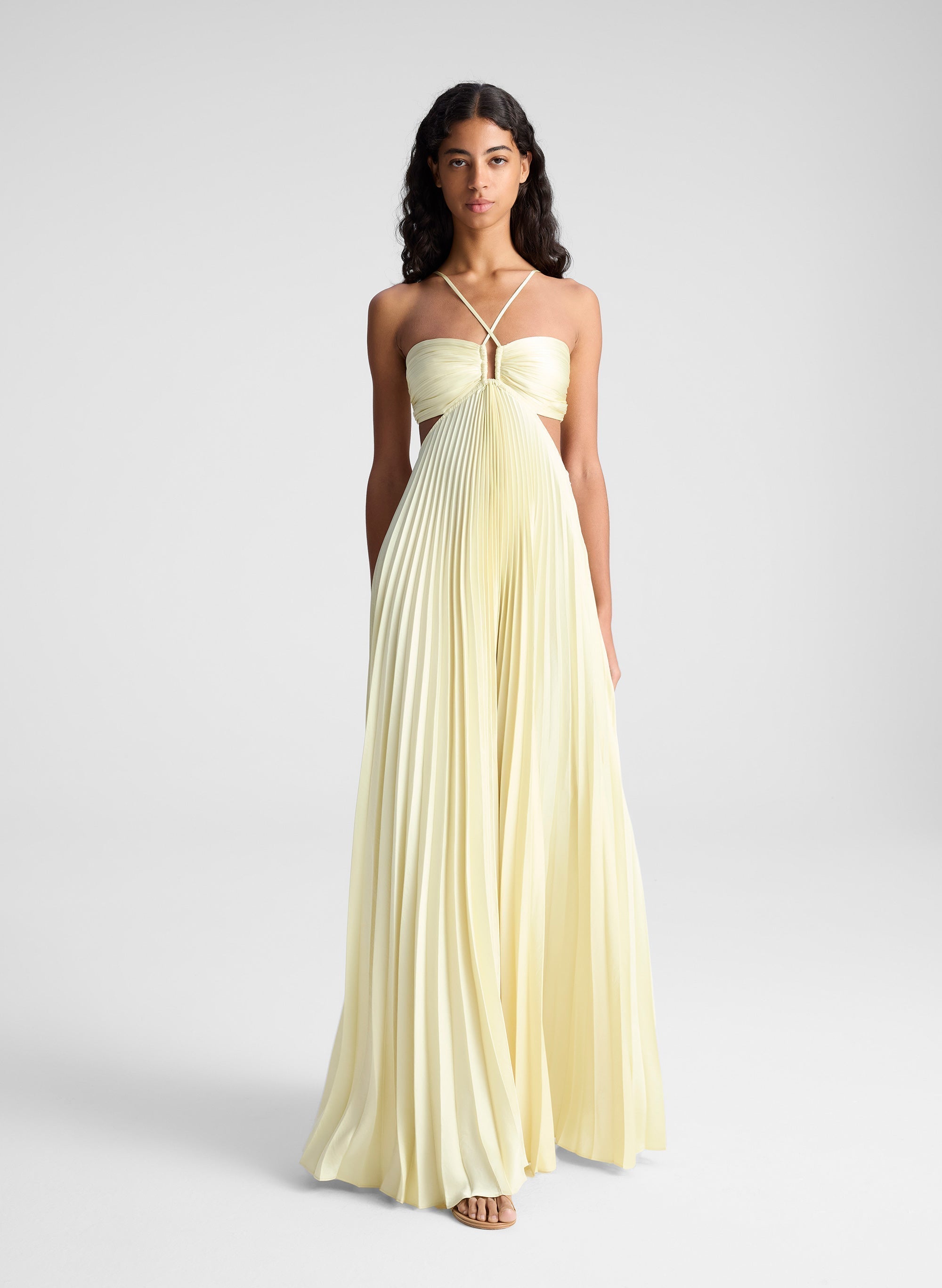 Iris | Pleated Midi Dress