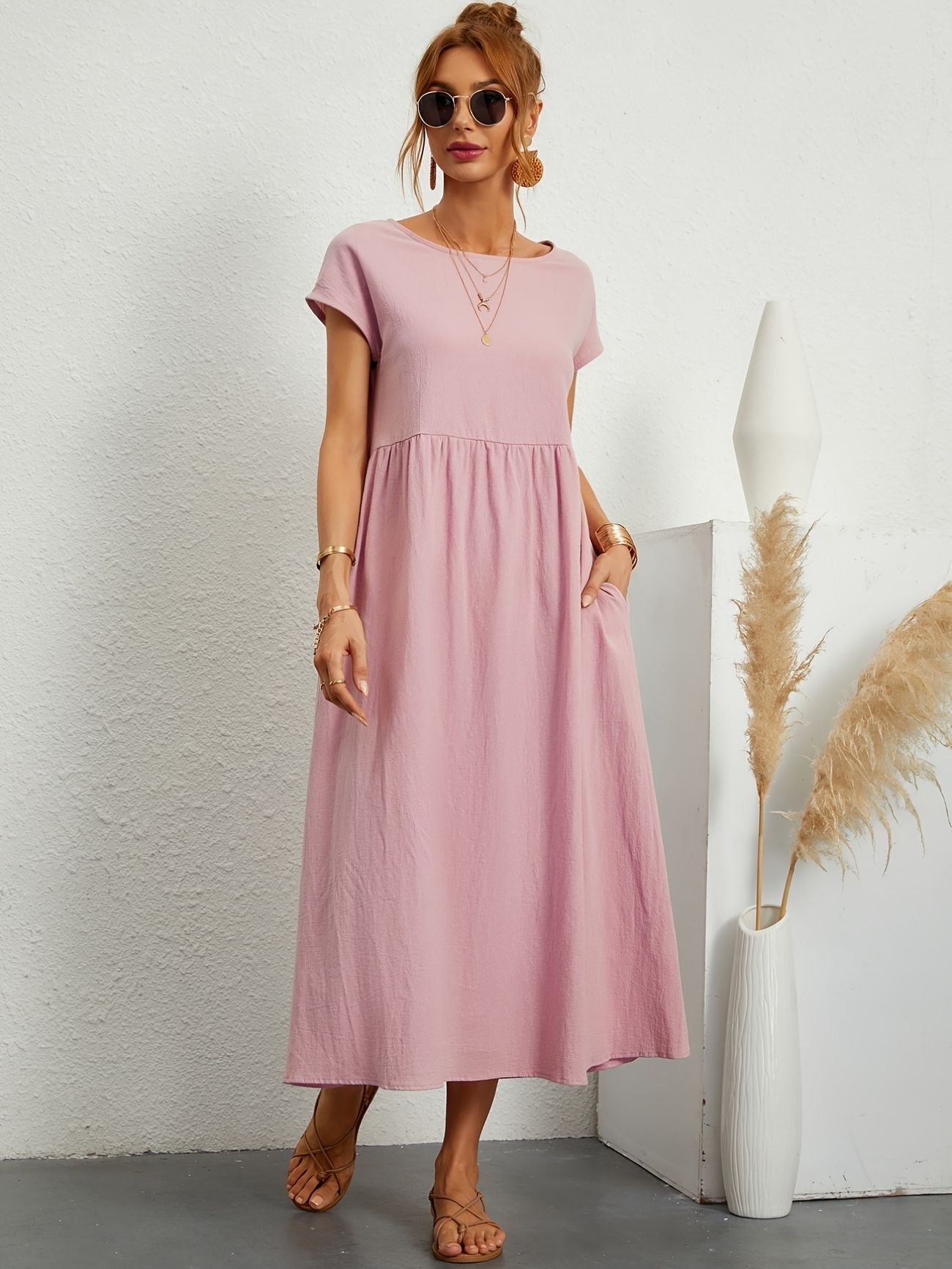 Celeste | Relaxed Cotton Casual Dress