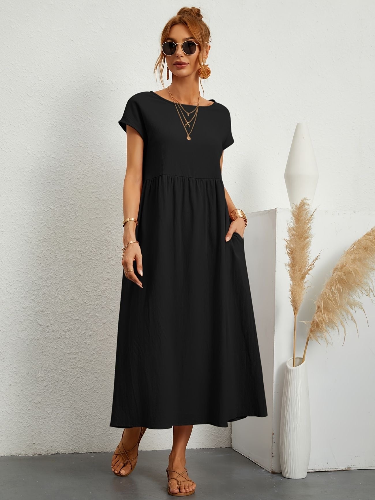 Celeste | Relaxed Cotton Casual Dress