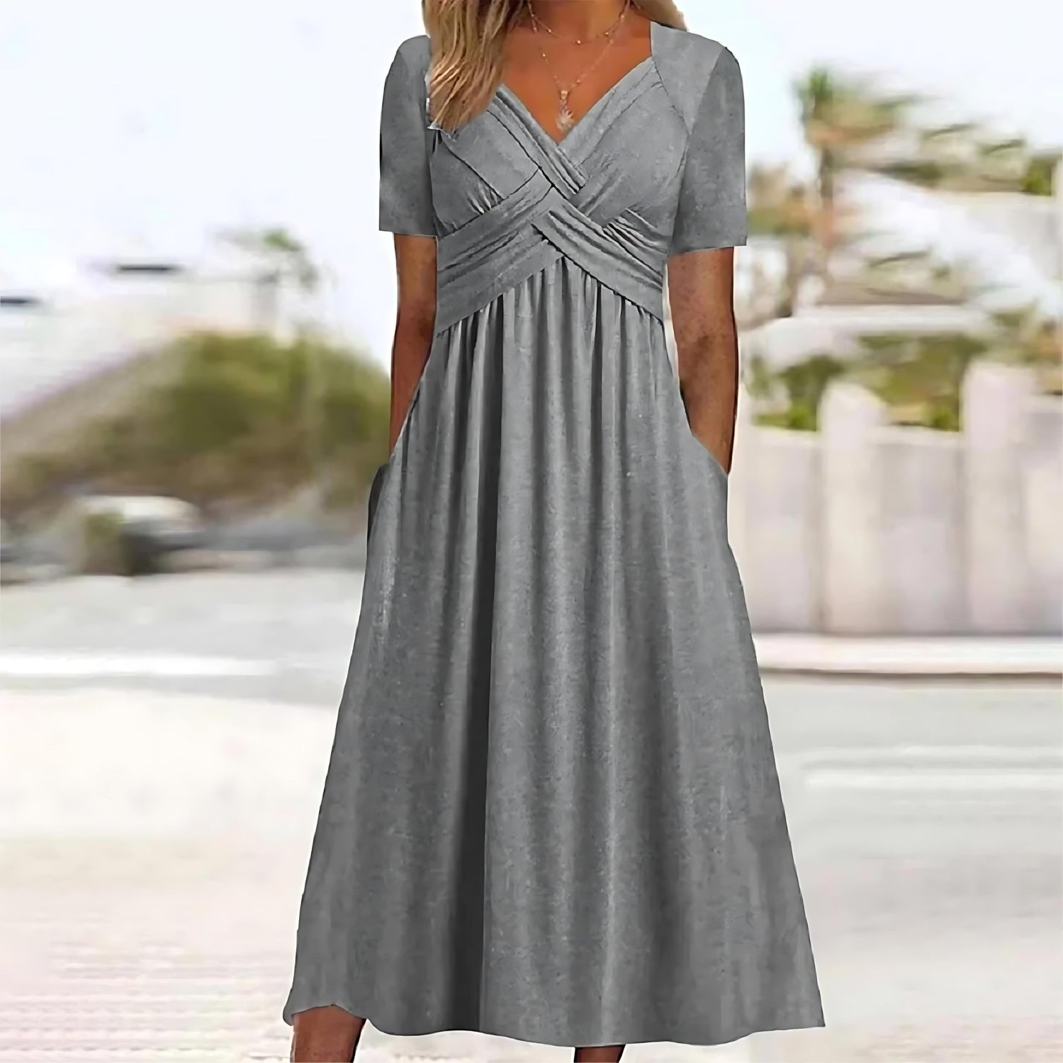 Anel | Elegant A-Line Midi Dress