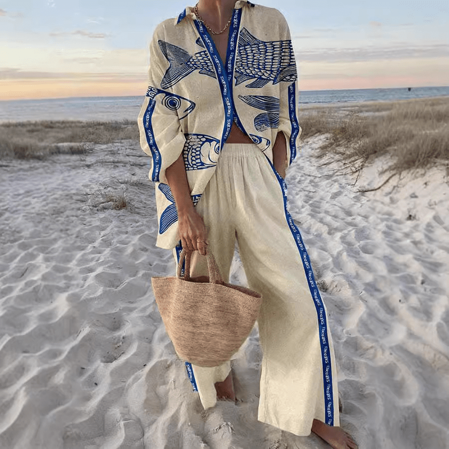 Odette | Elegant Linen-Cotton Set