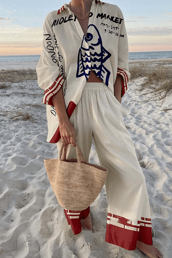 Celeste | Airy Linen-Cotton Two-Piece Set
