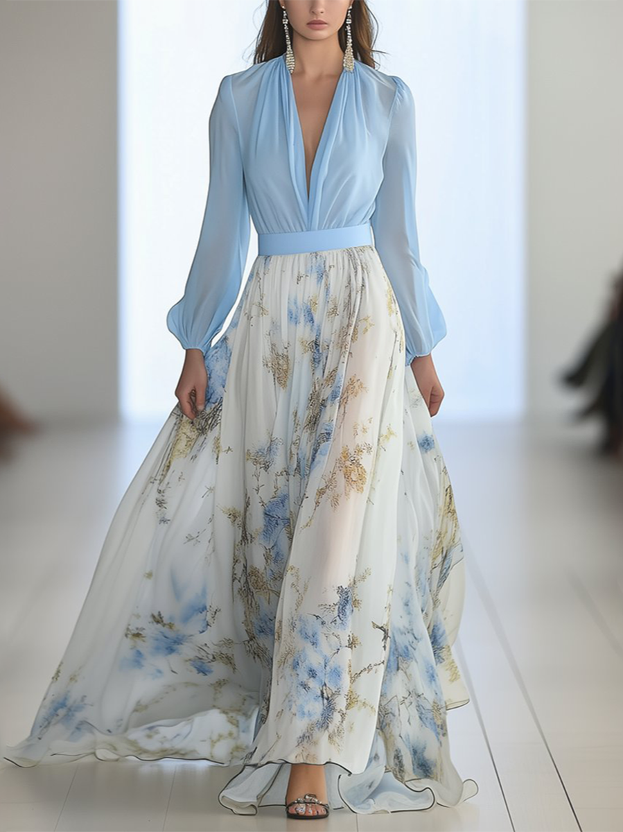 Rosalie | Floral Print Maxi Dress