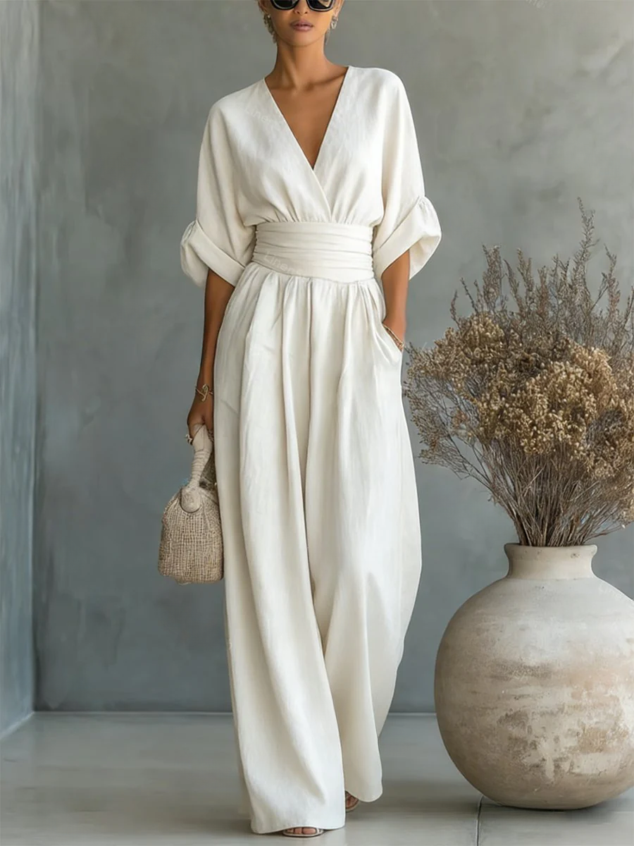 Nokwezisa | Essential V-Neck Jumpsuit