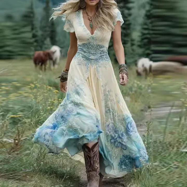 Maeve | Tailored Floral Midi Dress