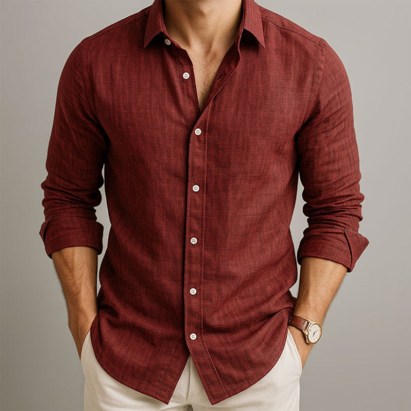 Simon | Breathable Linen Blend Shirt