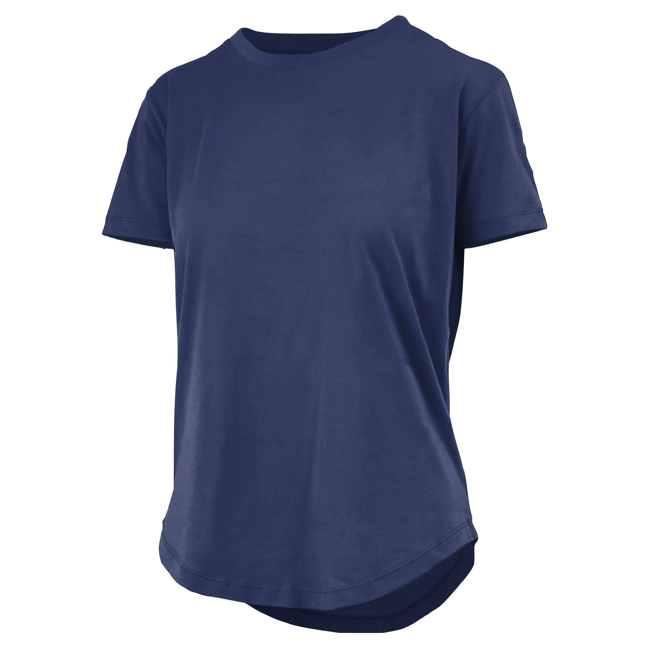 Leungo | High-Low Rounded Hem Cotton Tee