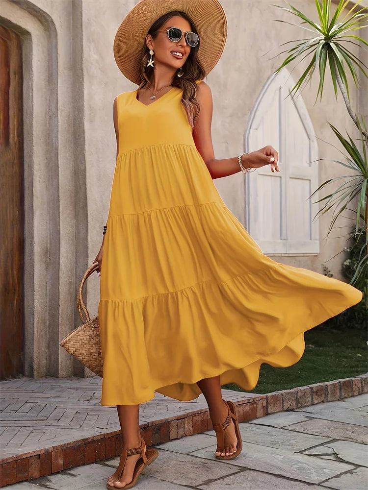 Flora | Tiered Maxi Dress