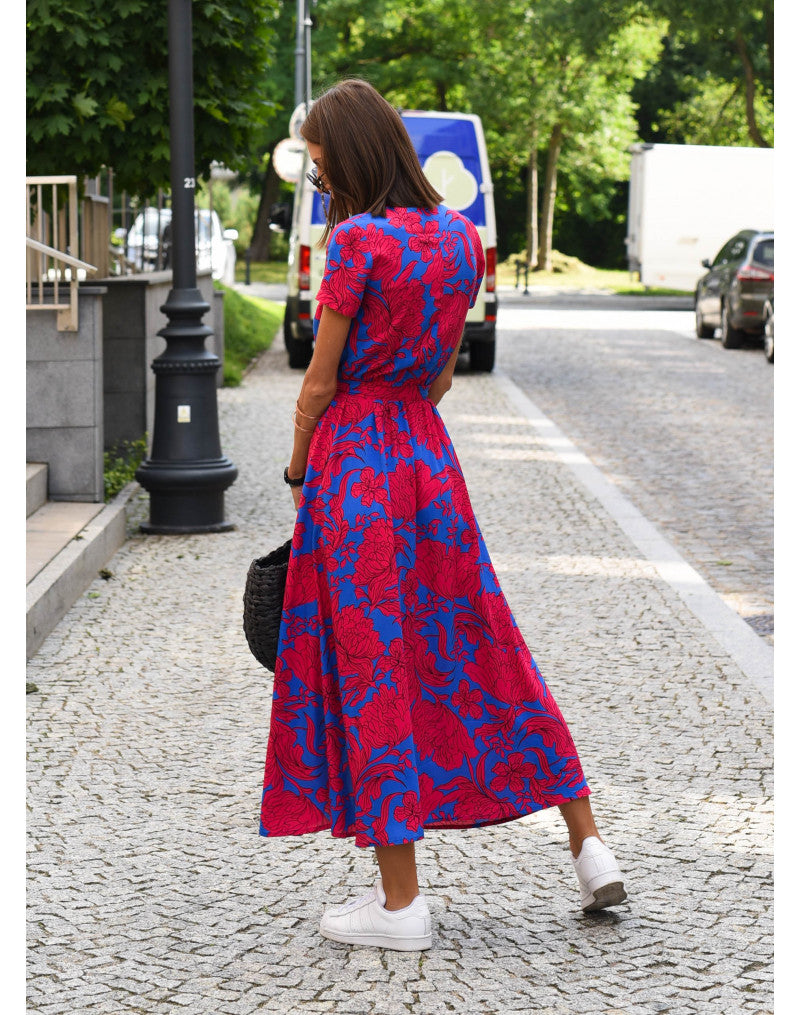Olivia | Floral Midi Spring Dress