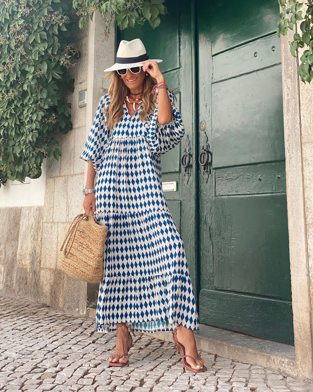 Léa | Bohemian V-Neck Maxi Dress