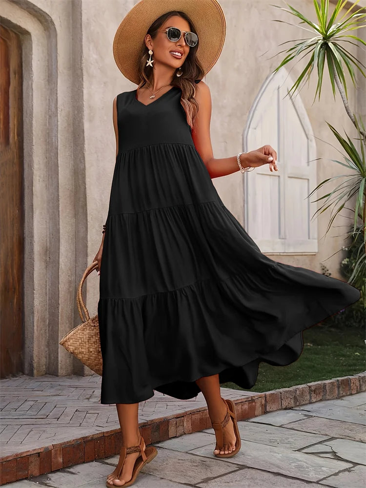 Flora | Tiered Maxi Dress