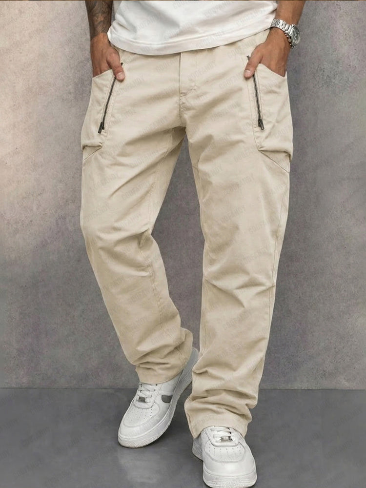 Mortimer | Slim Cotton Cargo Trousers