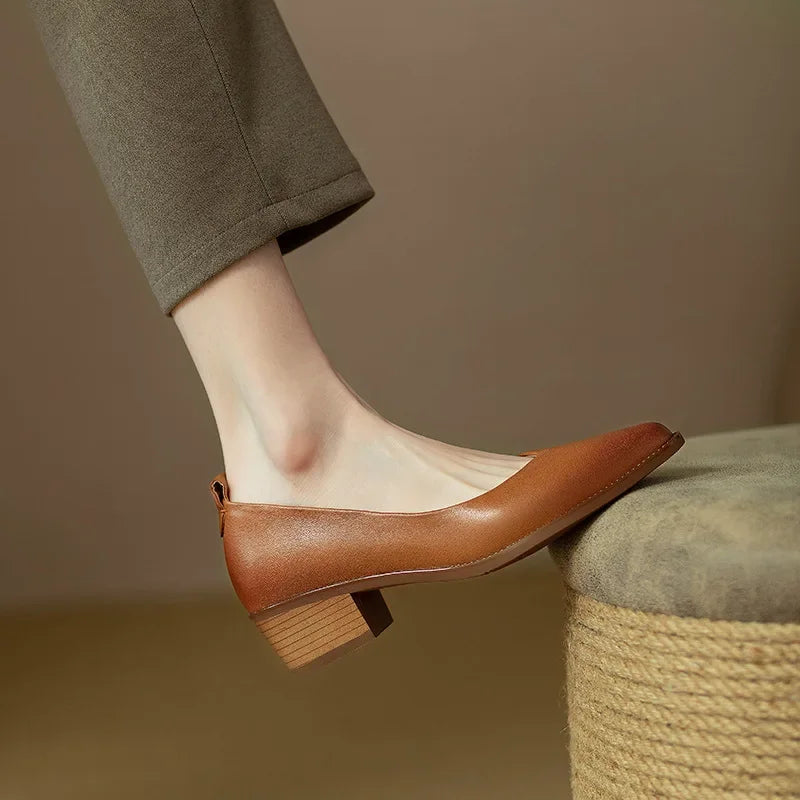 Élise | Classic Block Heel Pumps