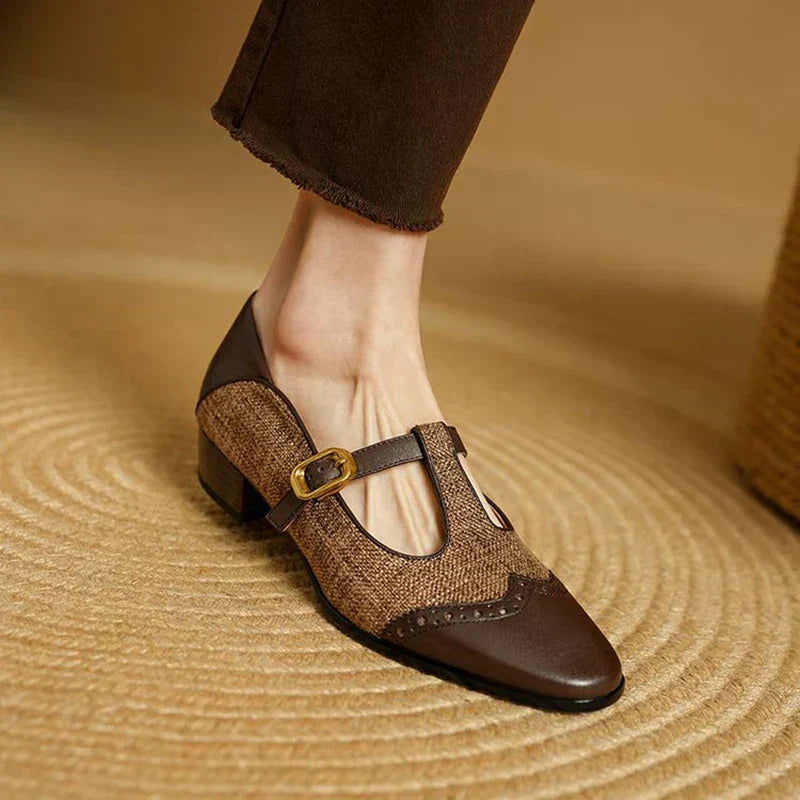 Aurélie | Low Heel Leather Shoes