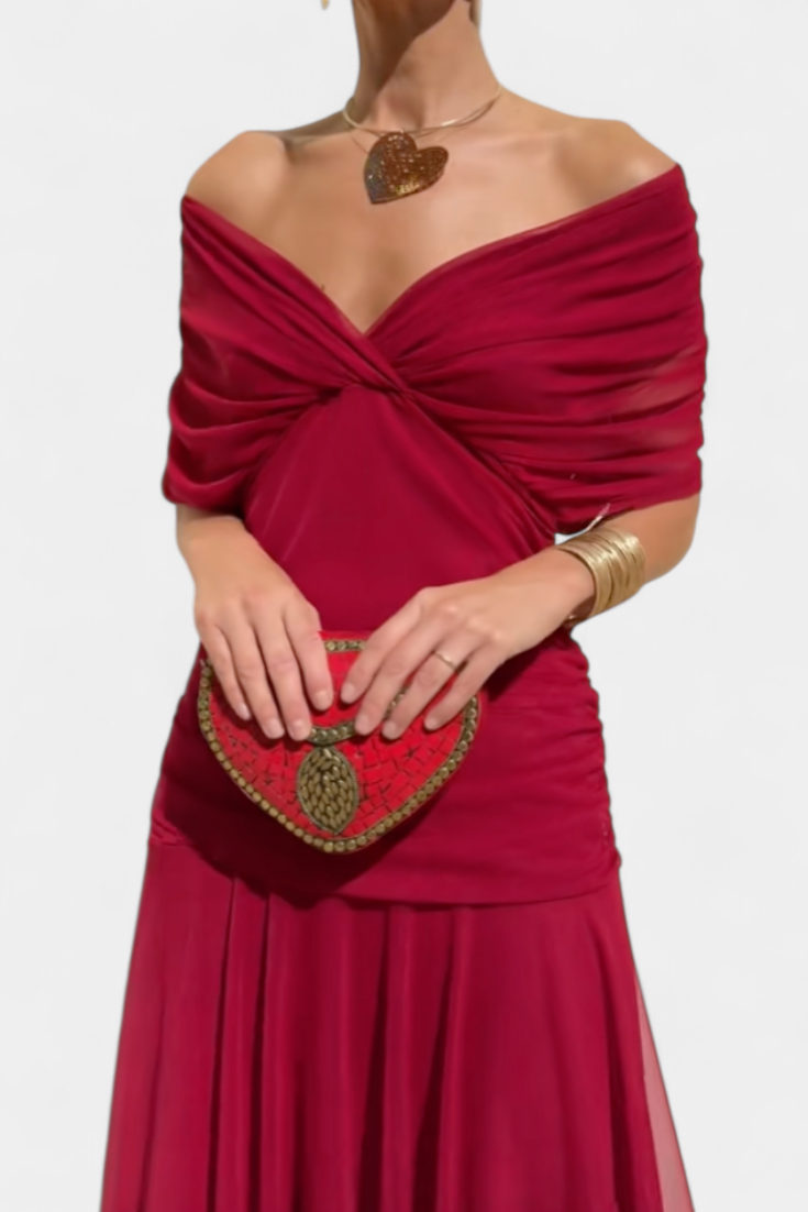 Amélie | Elegant Floral V-Neck Dress